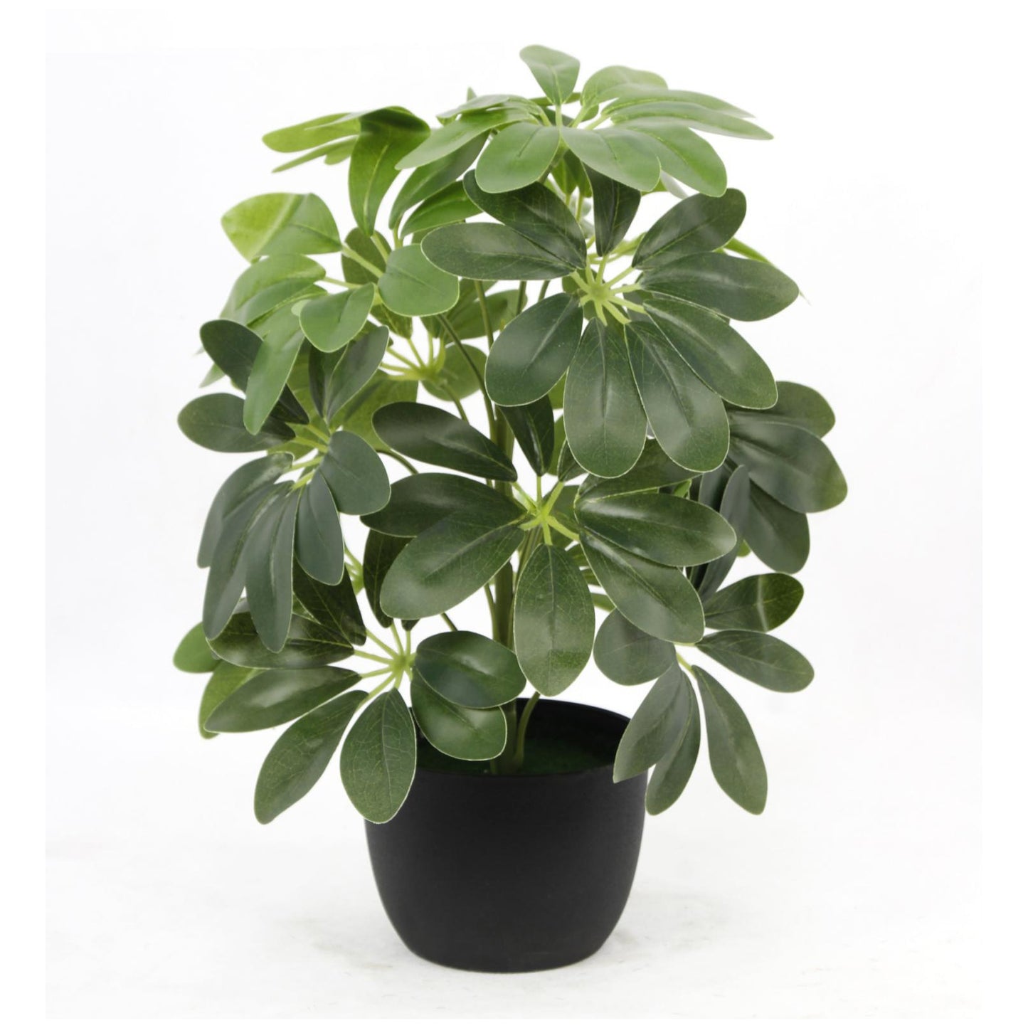 120CM 4FT Tall Faux Seven Star Leaf Tree Faux Potted Artificial Schefflera Tree For Home & Garden Decor Yooly Plants - YL220617