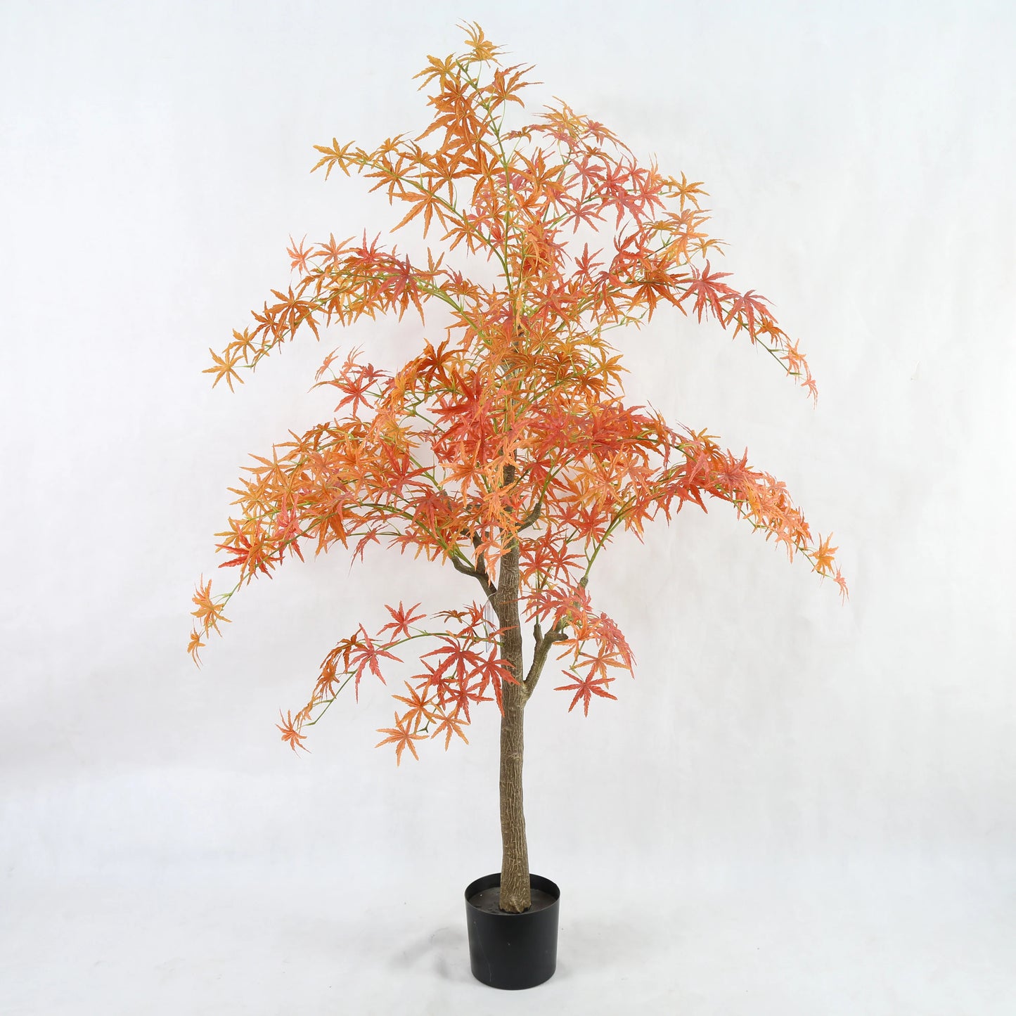 China Supplier 200CM House Plant Plastic Trunk Red Silk Leaves Fake Maple Tree Artificial Autumn In Pot For Interior Decor Yooly Plants - YL1061