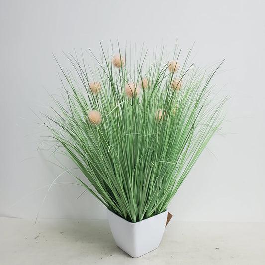 Home Decor Plastic Plant Artificial Onion Grass Plant In Pots Simulate Green Grass Plant For Outdoor Indoor Decoration Yooly Plants - YLS0022