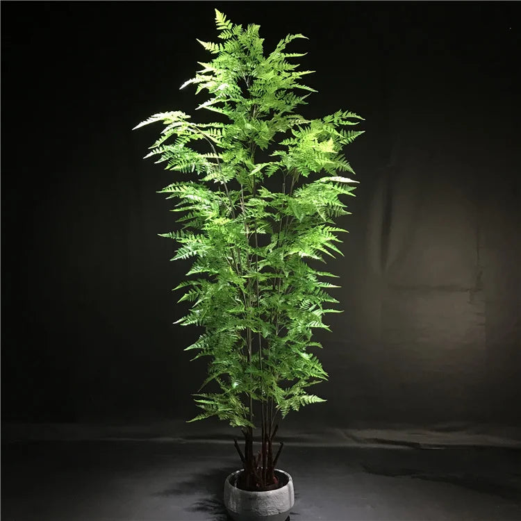 Indoor Garden Office Decor Plants Green Faux Potted Tree Lifelike Artificial Fern Tree For Interior Decor Yooly Plants - YL08354