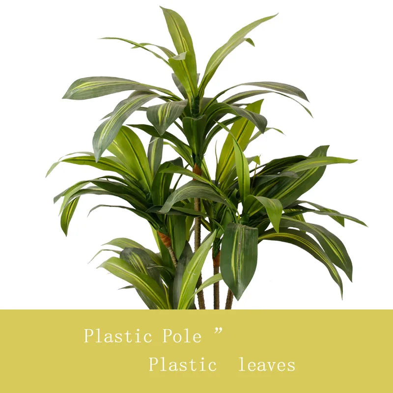 Outdoor Indoor Decorative Flowers And Plants Fake Dracaena Sanderiena Artificial Tree Dracaena Fragrans Yooly Plants - YL07796