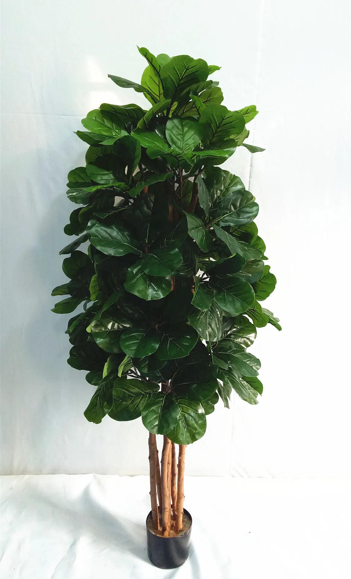 Anti-UV Indoor Hotel House Home Office Decoration 72in 6ft 180cm Fake Ficus Lyrata Plant Artificial Fiddle Leaf Fig Tree in Pot Yooly Plants - YL08109