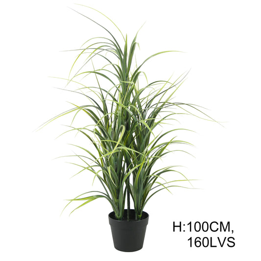 100cm High Simulation Artificial Dragon Blood Tree Potted Green Plant For Hotel Restaurant Bar Home Decoration Yooly Plants - YL3036