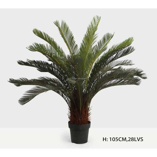 Fake Cycas Revoluta Albero Foglie Faux Cycad Indoor Houseplant Artificial Sago Palm Trees For Outdoor Decor Yooly Plants - YL07698