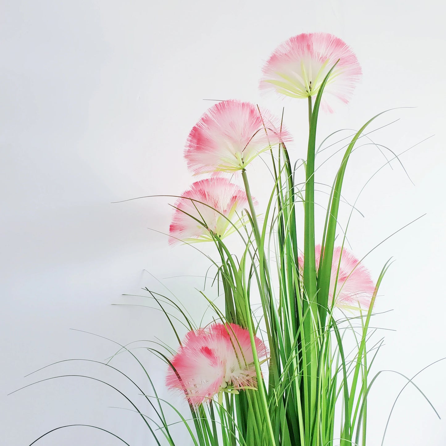 Artificial Potted Pink Pampas Grass Faux Flower of Reed Greenery Plants  Decor for Home Garden Decor Yooly Plant - YLS0012