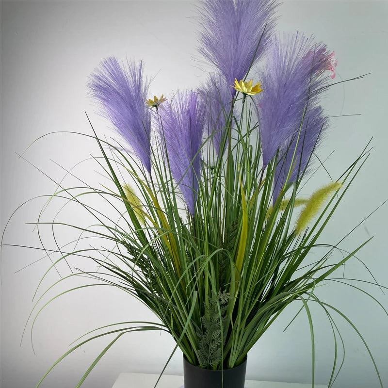 Artificial Purple Onion Grass Decoration Artistic Bonsai Green Flower Plant Interior Decoration Yooly Plant - YLS102110