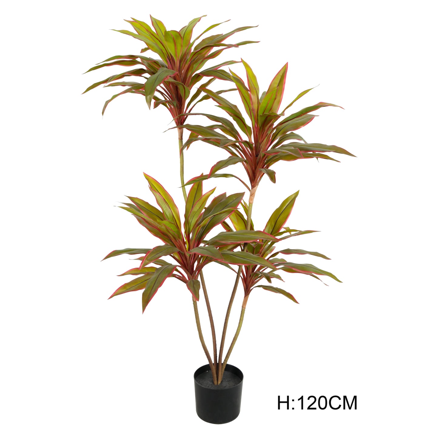 Factory Wholesale Big 180CM 6FT Tall Realistic Tropical Plastic Artificial Plant Faux Cordyline Fruticosa Plant In Pot For Sale Yooly Plants - YL3028