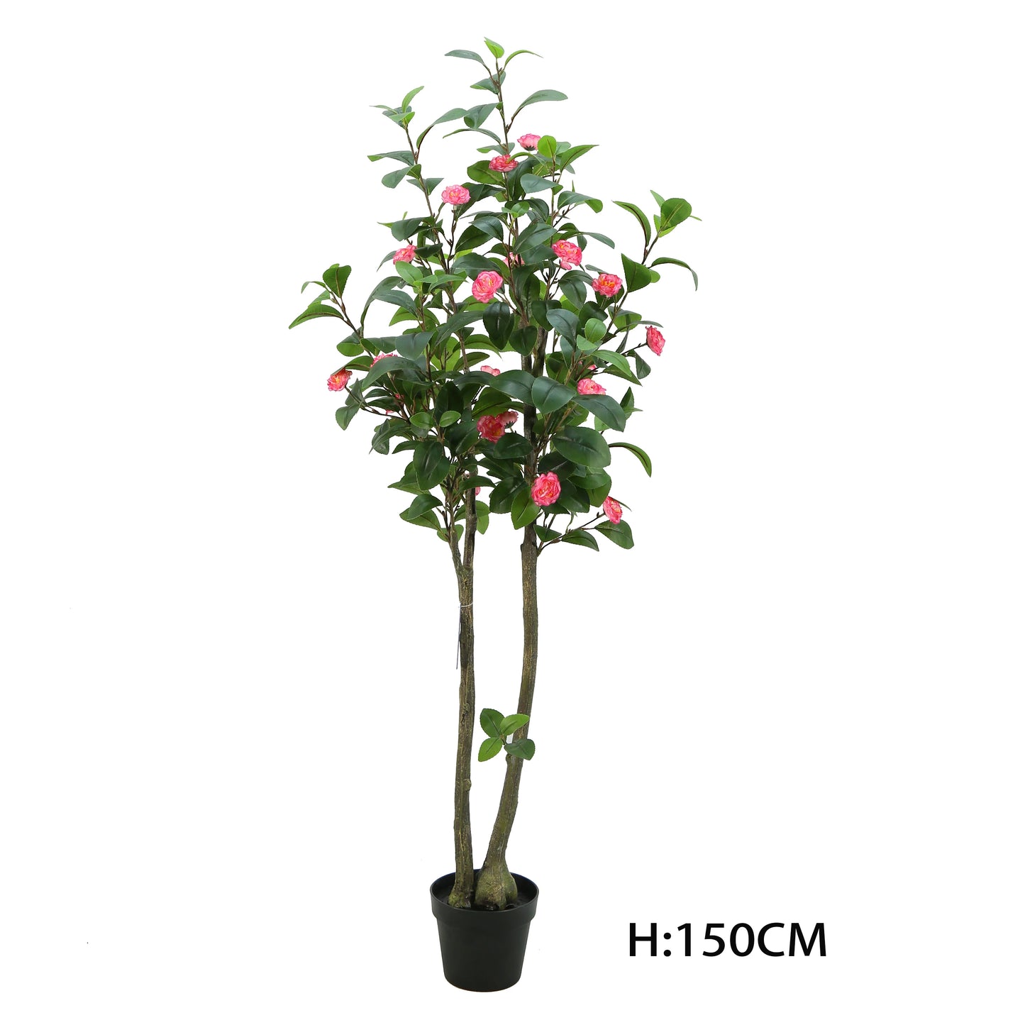 120CM 4FT High Quality Faux Decorative Plant Artificial Camellia Japonica Tree With Pink or White Flowers Yooly Plants - YL12191