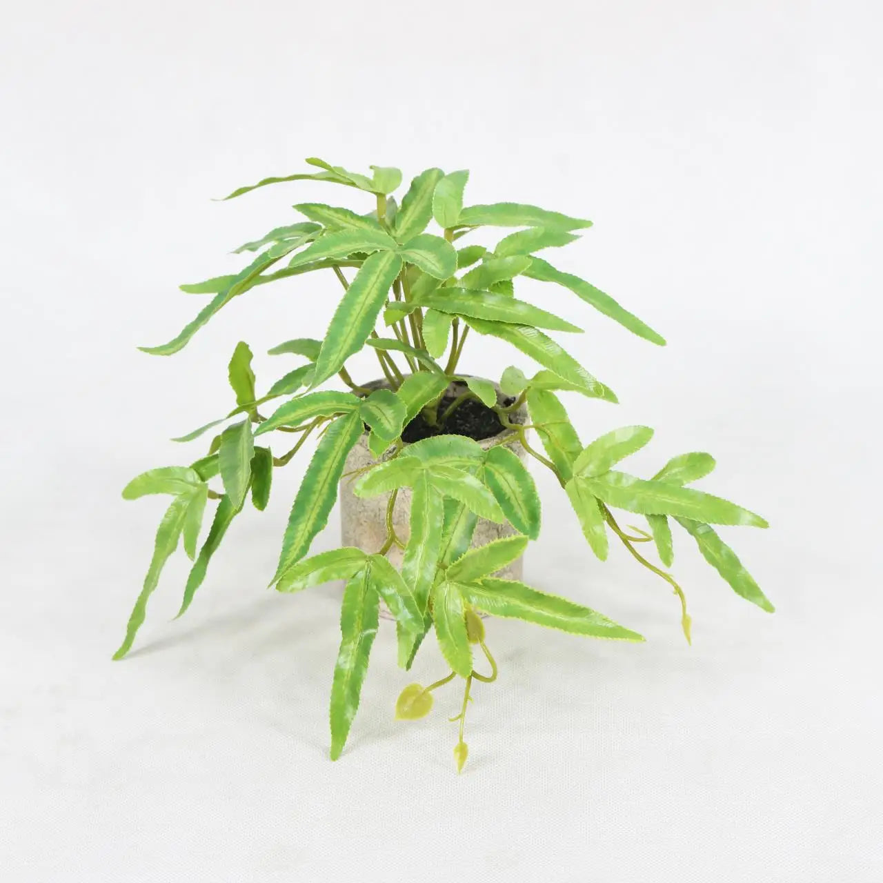 Set of 3 Mini Potted Plastic Faux Plants Office Table Decorative Rosemary Bonsai Artificial Eucalyptus Plants Yooly Plants - YL09996