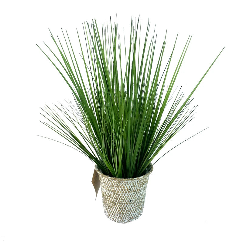 Artificial Onion Grasses Handmade Plastic Potted PVC Plant Decoration Grass Bonsai Artistic Flowers Green Plant Yooly Plants - YLS10217