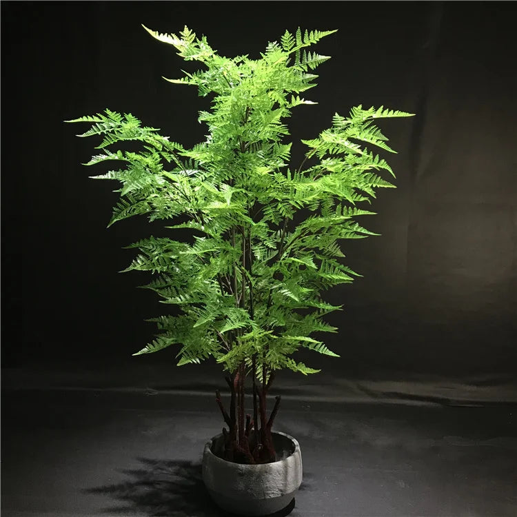 Factory Customized Highly Simulated Large Indoor Fake Fern Plastic Tropical Leaves Realistic Artificial Fern Tree For Home Decor Yooly Plants - YL34364