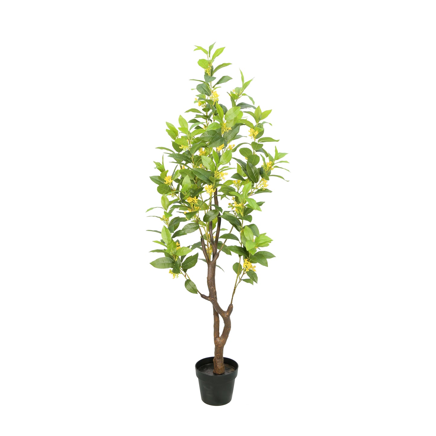 New Design Green Artificial Plant 140CM Indoor Decorative Fake Osmanthus Fragrans Tree With Flower For Home Living Room Decor Yooly Plants - YL0709