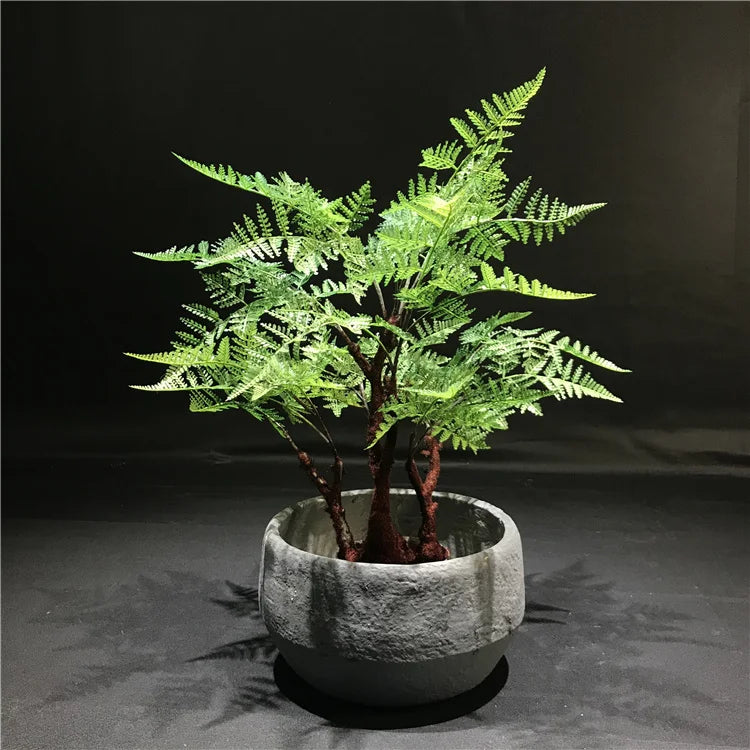 Indoor Garden Office Decor Plants Green Faux Potted Tree Lifelike Artificial Fern Tree For Interior Decor Yooly Plants - YL08354