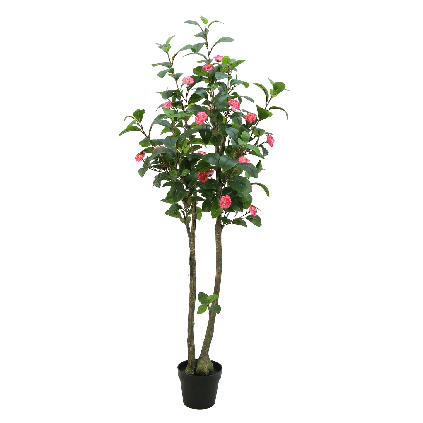 120CM 4FT High Quality Faux Decorative Plant Artificial Camellia Japonica Tree With Pink or White Flowers Yooly Plants - YL12191