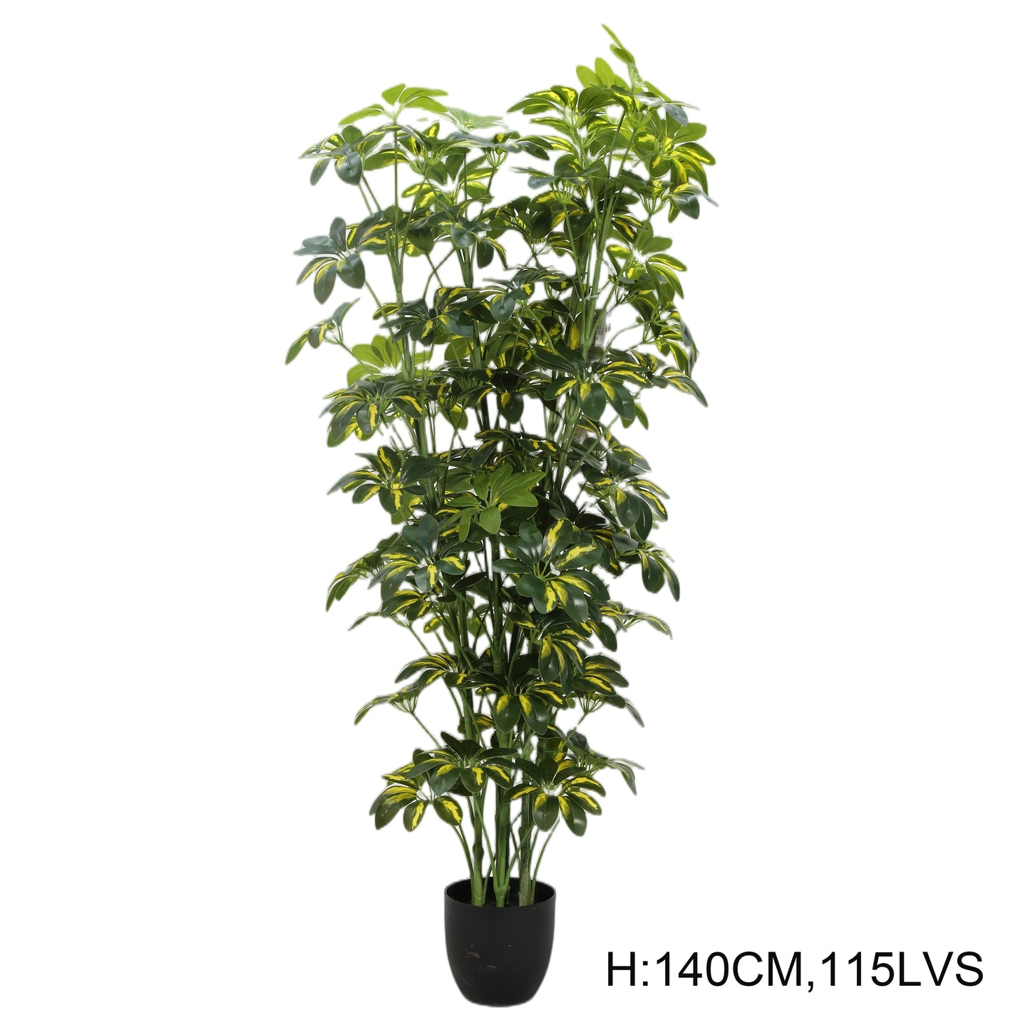 Factory Cheap 150CM 5FT High Simulation Artificial Schefflera Arboricola Fake Umbrella Tree Indoor Decorative Evergreen Tree Yooly Plants - YL08015