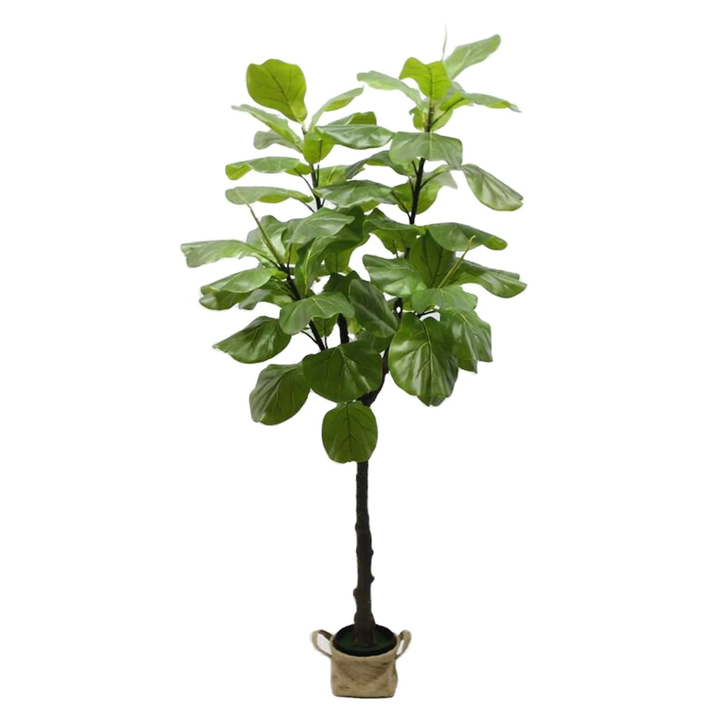 Fake Green Plants Big UV Resistant Artificial Ficus Fiddle Leaf Fig Tree For Indoor And Outdoor Decoration Yooly Plants - YL08134