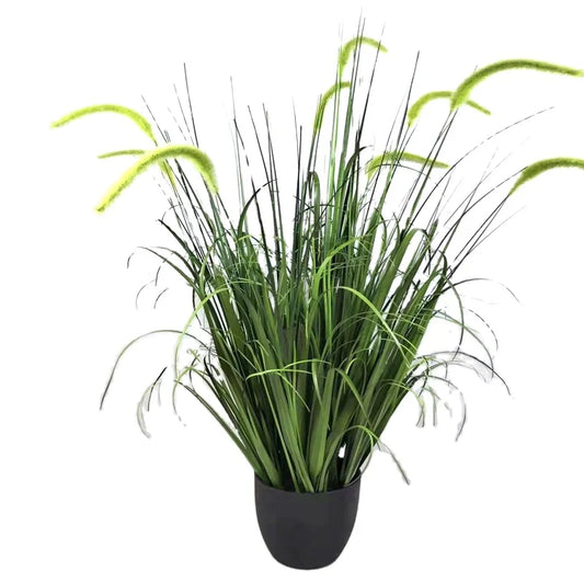 Rope Vase Vintage Home Onion Grass Outdoor Landscaping Artificial Plant Large Green Eight-Headed Setaria Blume Bonsai Yooly Plant - YLS0030