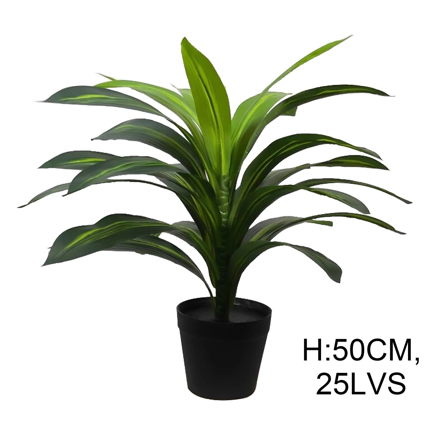 Faux Realistic Potted Bonsai Corn Plant Artificial Dracaena Fragrans Tree Dracaena Sanderiena For Home Decor Yooly Plants - YL07793