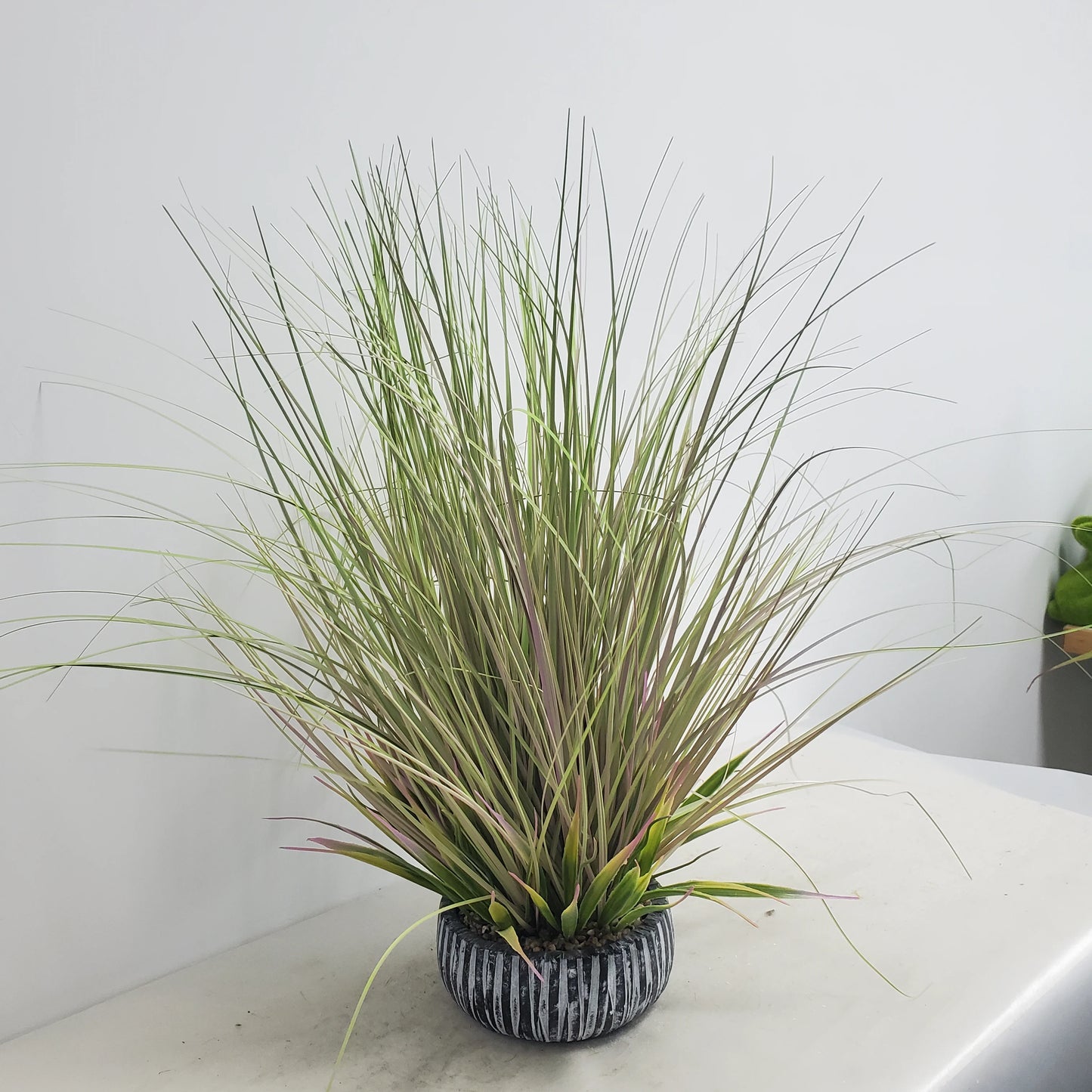 Pure Grass Ceramic Potted Plants Decor Plastic Artificial Grass For Indoor Decoration Yooly Plants - YLS0023