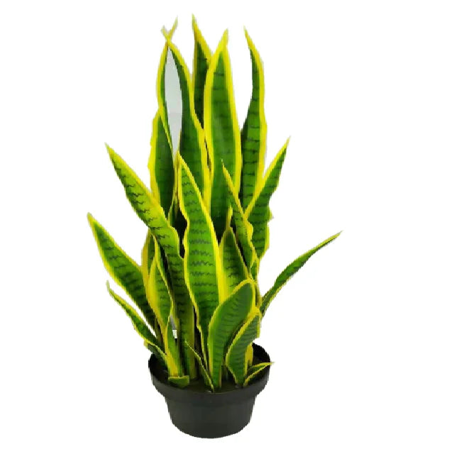 75CM 21 Leaves Artificial Succulent Indoor Fake Sansevieria Outdoor Faux Snake Plant In Pot Yooly Plants - YL05550