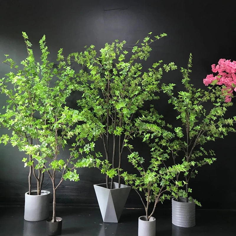 Decorative Flower Japanese Bell Tree Bonsai Artificial Plants Enkianthus Perulatus Fuchsia Potted for Home Decor Yooly Plants - YL33368