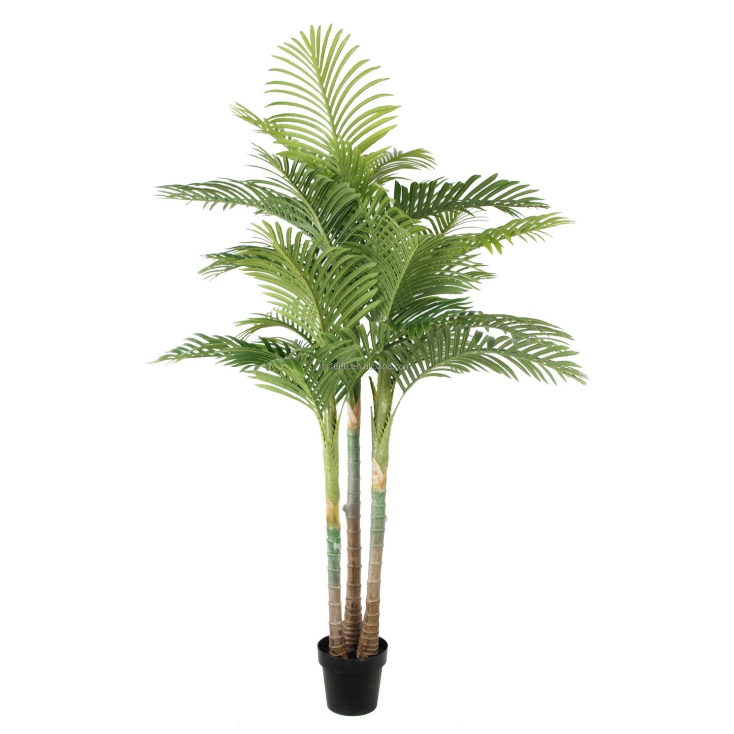 210cm 7ft High Simulation 3 Trunks 27 Leaves Plastic Tropical Areca Palm Plant China Manufacturer UV Proof Artificial Palm Tree Yooly Plants - YL3001