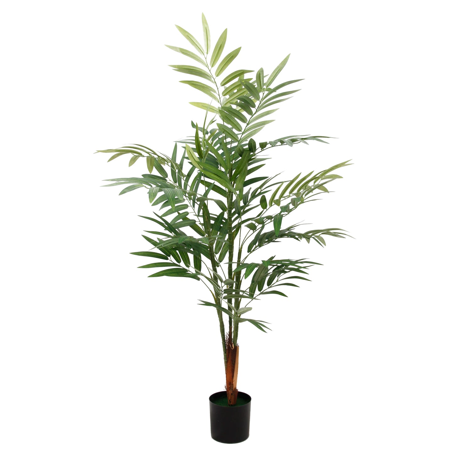 7 Feet Tall 210CM 3 Trunks 80 Foliage Giant Fake Bambusa Multiplex Artificial Fernleaf Hedge Bamboo Plant For Backyard Decor Yooly Plants - YL08043