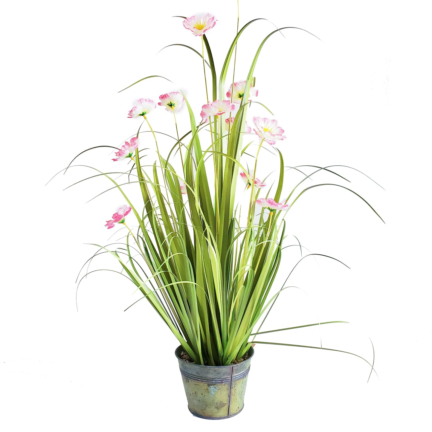 Artificial Little Phalaenopsis Orchid in Pot Plant Lifelike Faux Silk Flowers for Crafting or Home Decor Yooly Plant - YLS0025