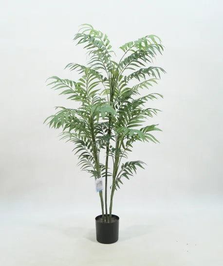 7 Feet Tall 210CM 3 Trunks 80 Foliage Giant Fake Bambusa Multiplex Artificial Fernleaf Hedge Bamboo Plant For Backyard Decor Yooly Plants - YL08043