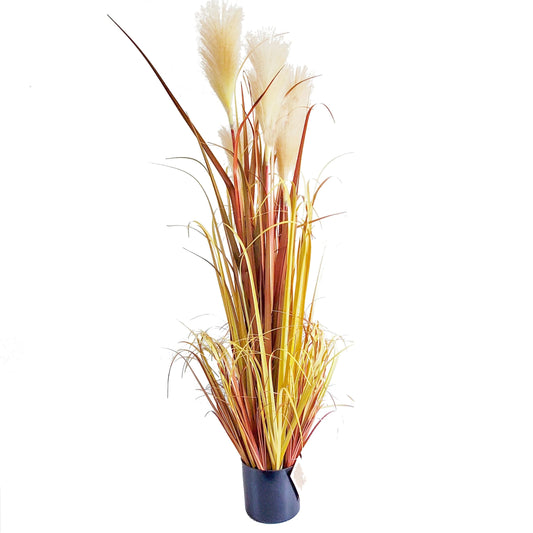 Home Decor Artificial Potted Pampas Grass in Pot Plants Decorative Simulation Flower of Reed Yooly Plant - YLS0003