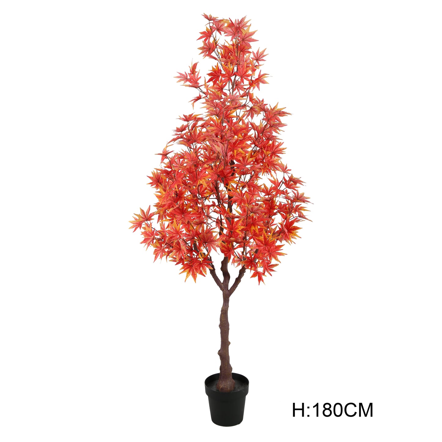 High Simulation Potted Plant Red Artificial Maple Leaf Tree With Leaves For Interior Home Office Decor Yooly Plants - YL1209