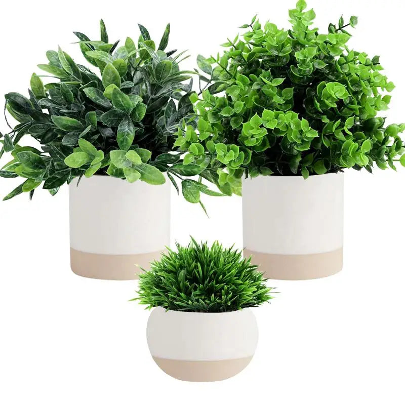 Mini Lifelike Faux Ornamental Plants Small Artificial Potted Plants For Office Desktop Decoration Yooly Plants - YL0628