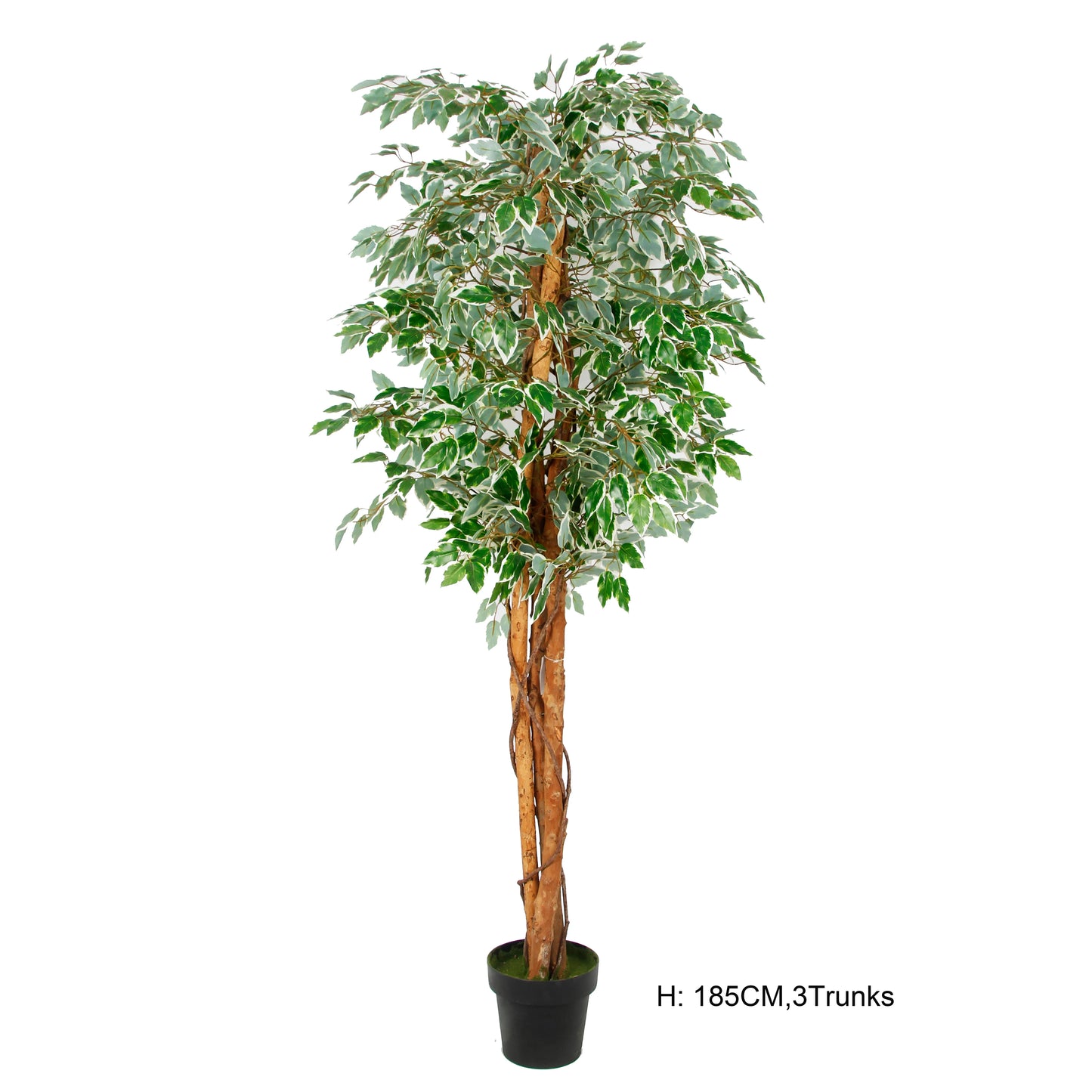 Factory Wholesale 6 Feet 180cm Large Home Office Decor Indoor Fake Plastic Ficus Tree Wholesale Artificial Plants With Pot Yooly Plants - YL11141