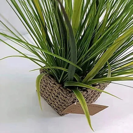 High Simulate Artificial Plants Onion Grass Potted Plastic Artificial Bonsai Green Plant for Garden Decoration Yooly Plants - YLS10004