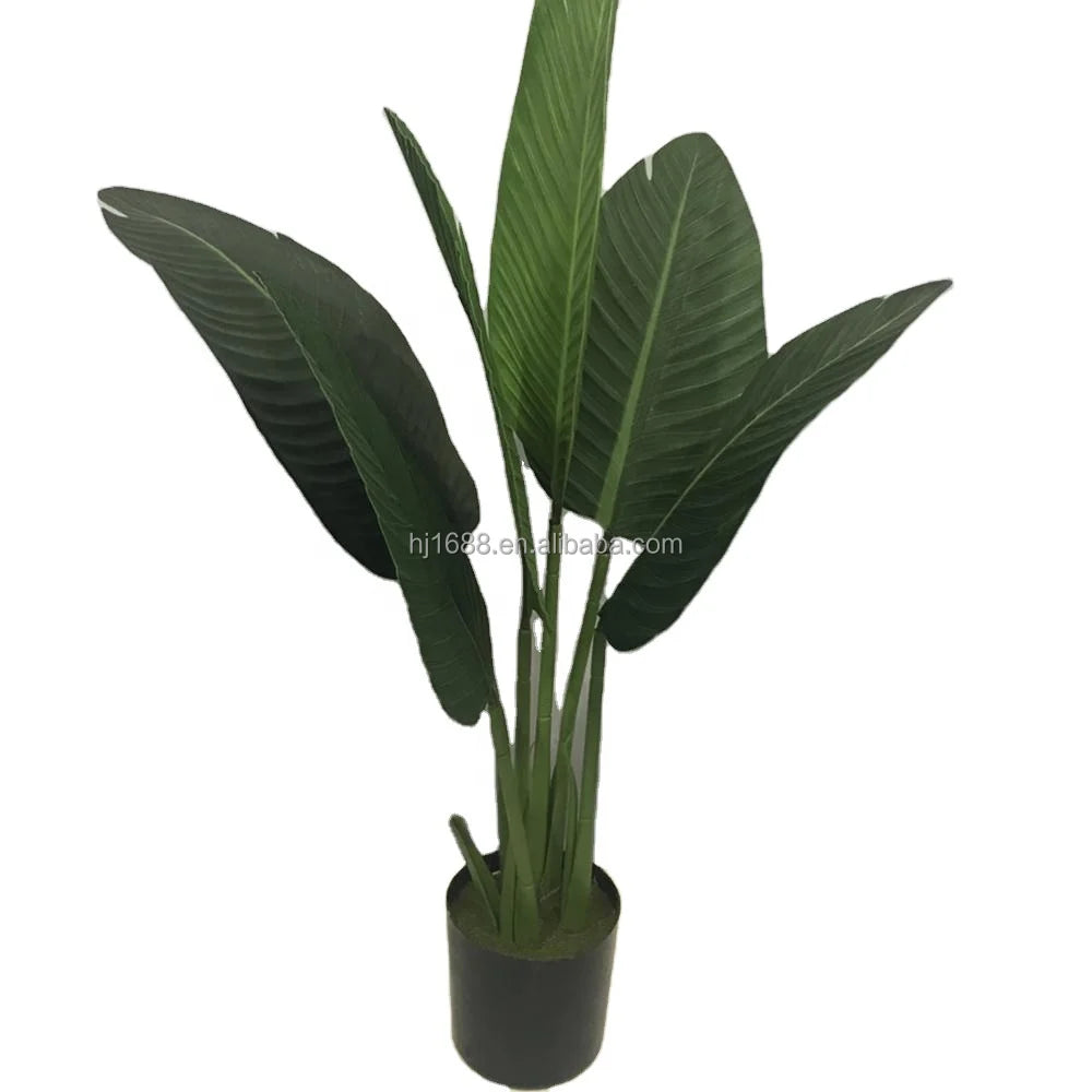 Home & Garden Decorative Tropical Artificial Plants Fake Traveler Banana Tree in Pot with Moss Yooly Plants - YL02282