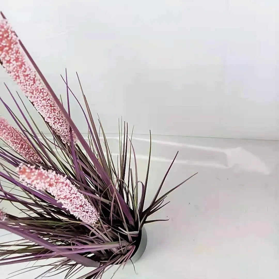 Large Tall Dried Artificial Potted Plant Artificial Pampas Onion Grass Bonsai for Decoration  Artificial Reed Grass Yooly Plant - YLS10008