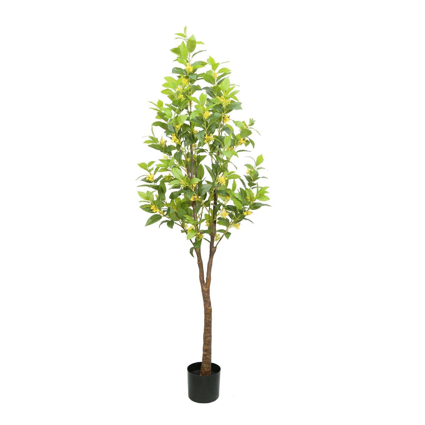 New Design Green Artificial Plant 140CM Indoor Decorative Fake Osmanthus Fragrans Tree With Flower For Home Living Room Decor Yooly Plants - YL0709