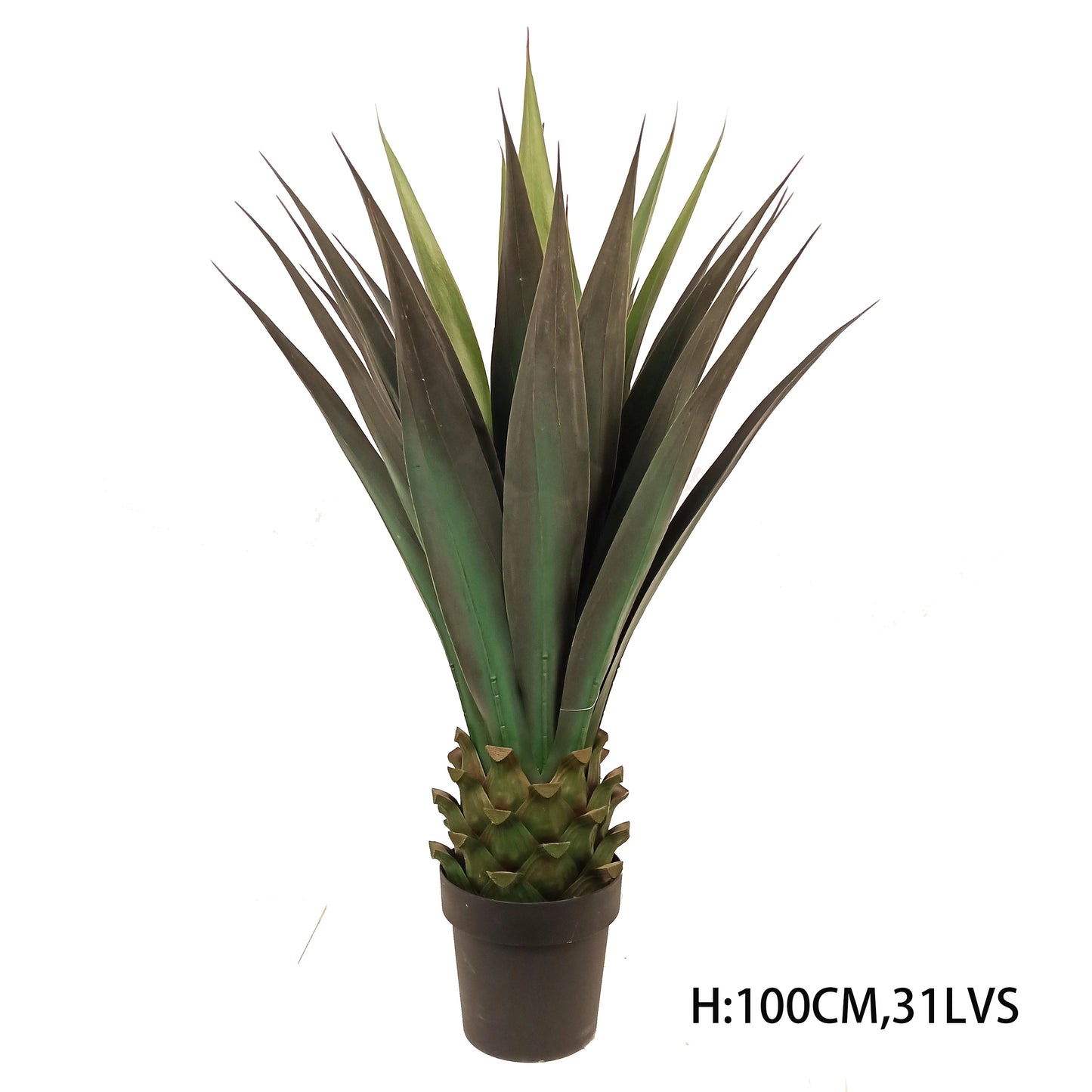 Outdoor 105CM 31 Leaves Faux Agave Sisalana Tropical Potted Bonsai Artificial Tree Fake Yucca Plants Decoration Yooly Plants - YL0312