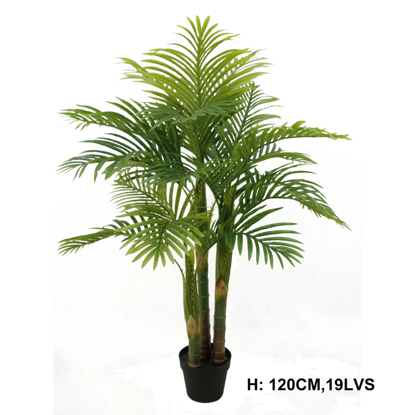 210cm 7ft High Simulation 3 Trunks 27 Leaves Plastic Tropical Areca Palm Plant China Manufacturer UV Proof Artificial Palm Tree Yooly Plants - YL3001