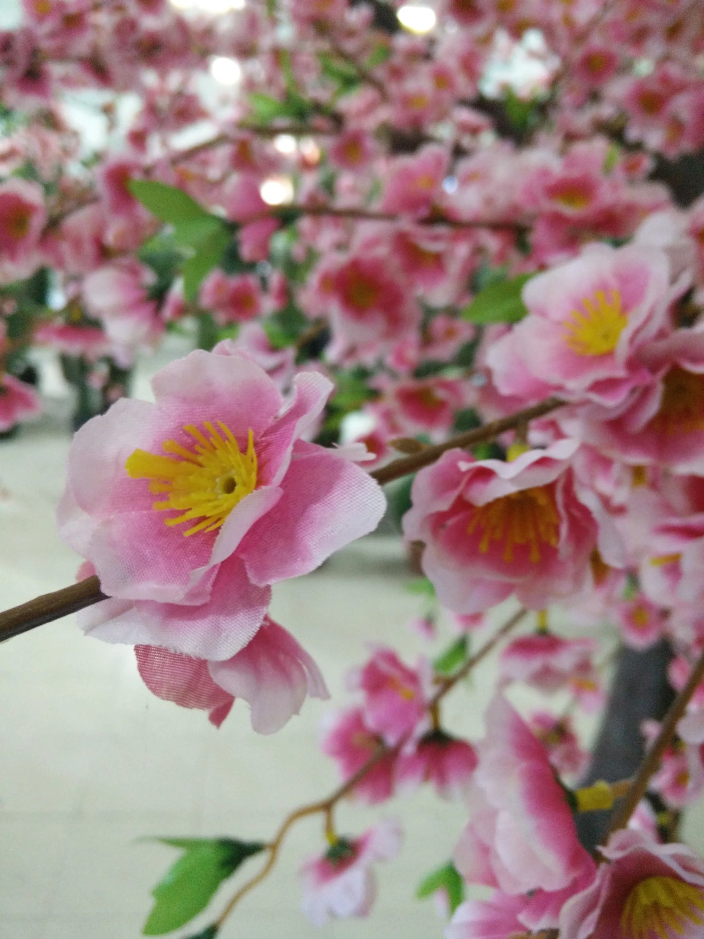 Home Garden Decoration High Quality Cheap Price Faux Big Tree Artificial Peach Blossom Flower Tree For Landscaping & Decking Yooly Plants - YL0666