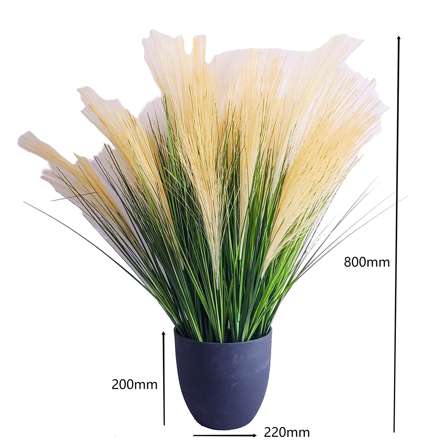 Wholesale Indoor Decorative Plastic Simulation Dog-Tail-Grass yellow Artificial Reed Onion Grass Potted Plant Yooly Plant - YLS0015