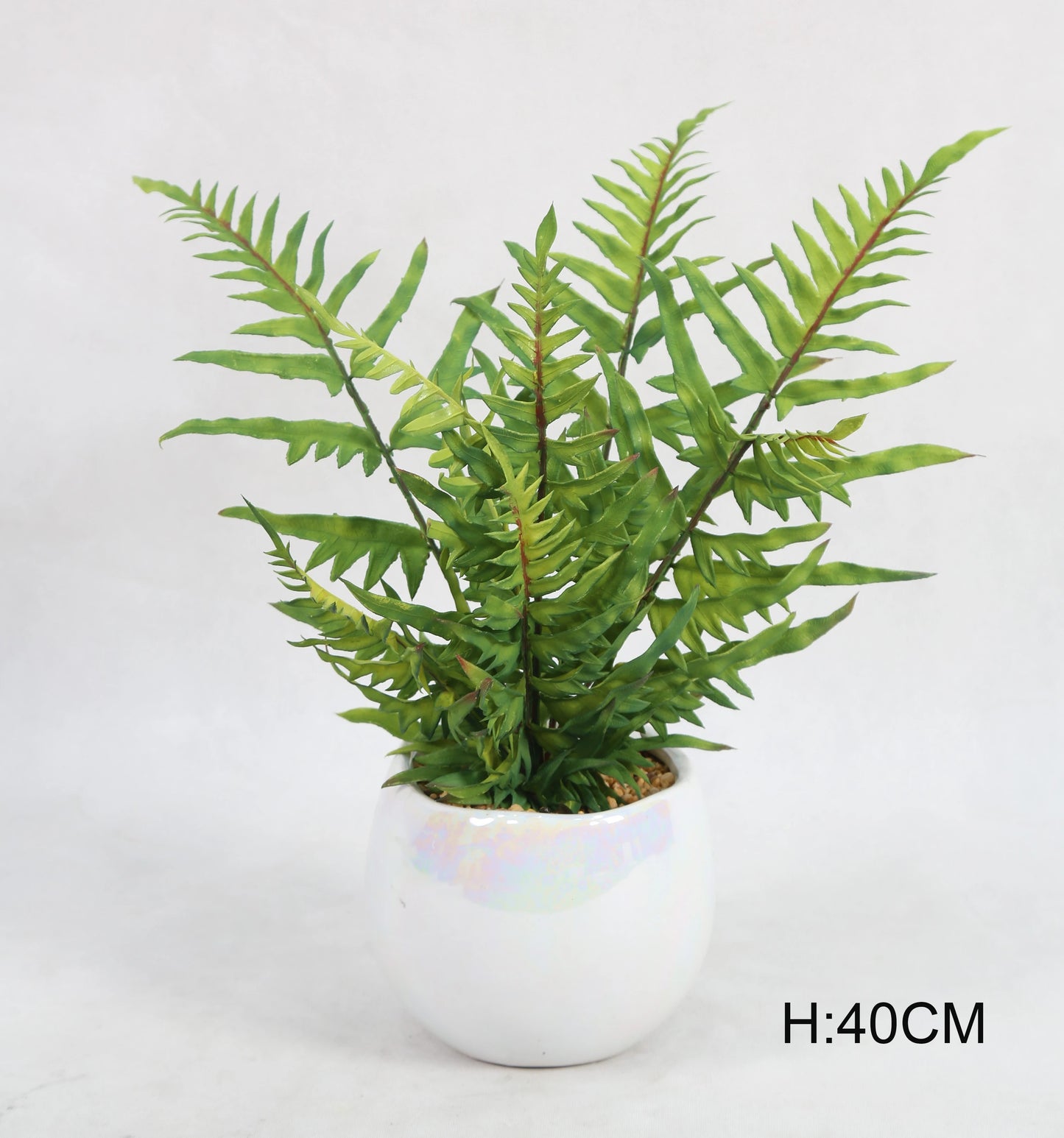 Set of 3 Mini Potted Plastic Faux Plants Office Table Decorative Rosemary Bonsai Artificial Eucalyptus Plants Yooly Plants - YL09996