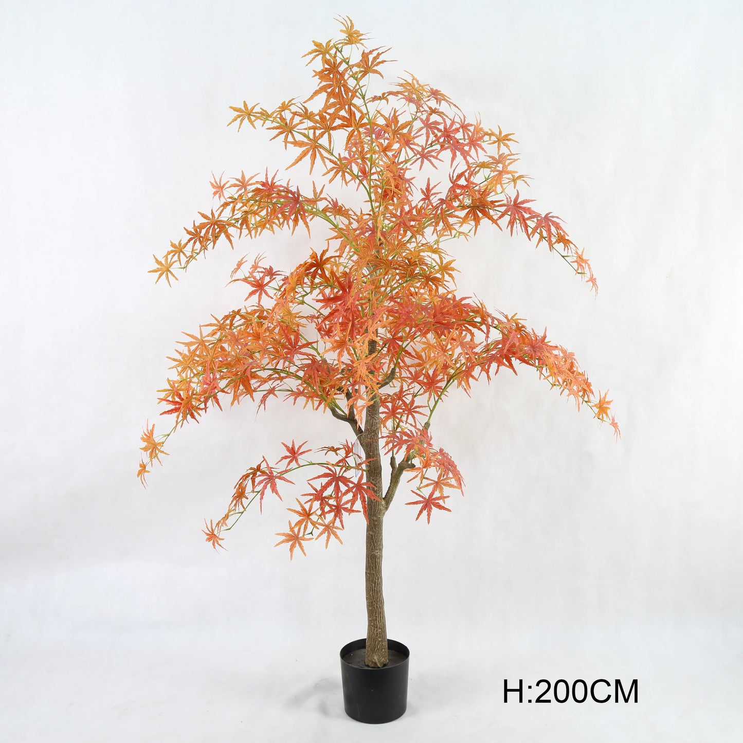 High Simulation Potted Plant Red Artificial Maple Leaf Tree With Leaves For Interior Home Office Decor Yooly Plants - YL1209