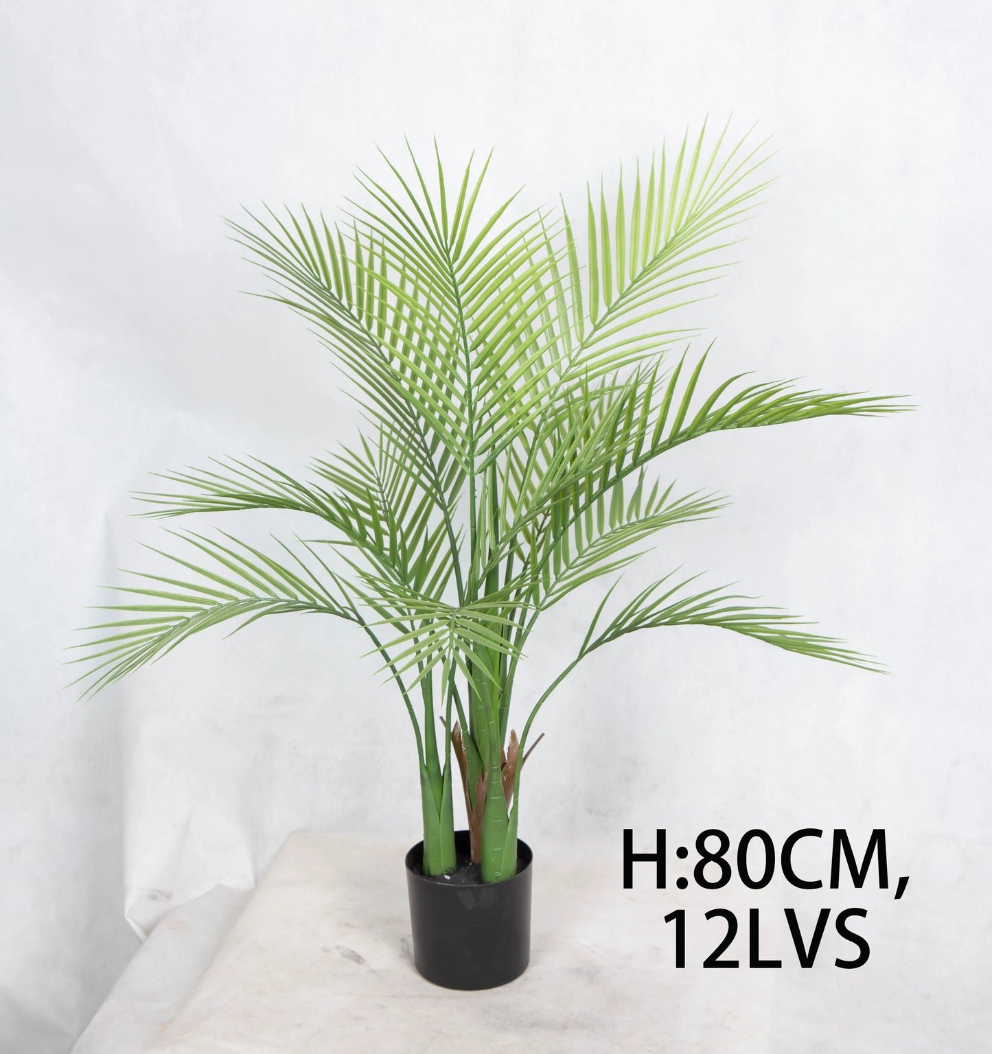 New Arrival 120cm 150cm 180cm High Quality Faux Potted Green Leaves Tropical Artificial Palm Tree For Living Room Art Decor Yooly Plants - YL0739