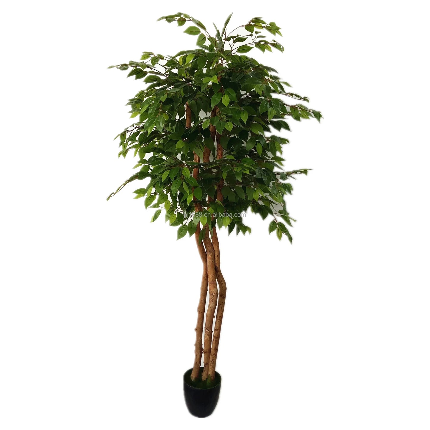 Factory Wholesale 6 Feet 180cm Large Home Office Decor Indoor Fake Plastic Ficus Tree Wholesale Artificial Plants With Pot Yooly Plants - YL11141