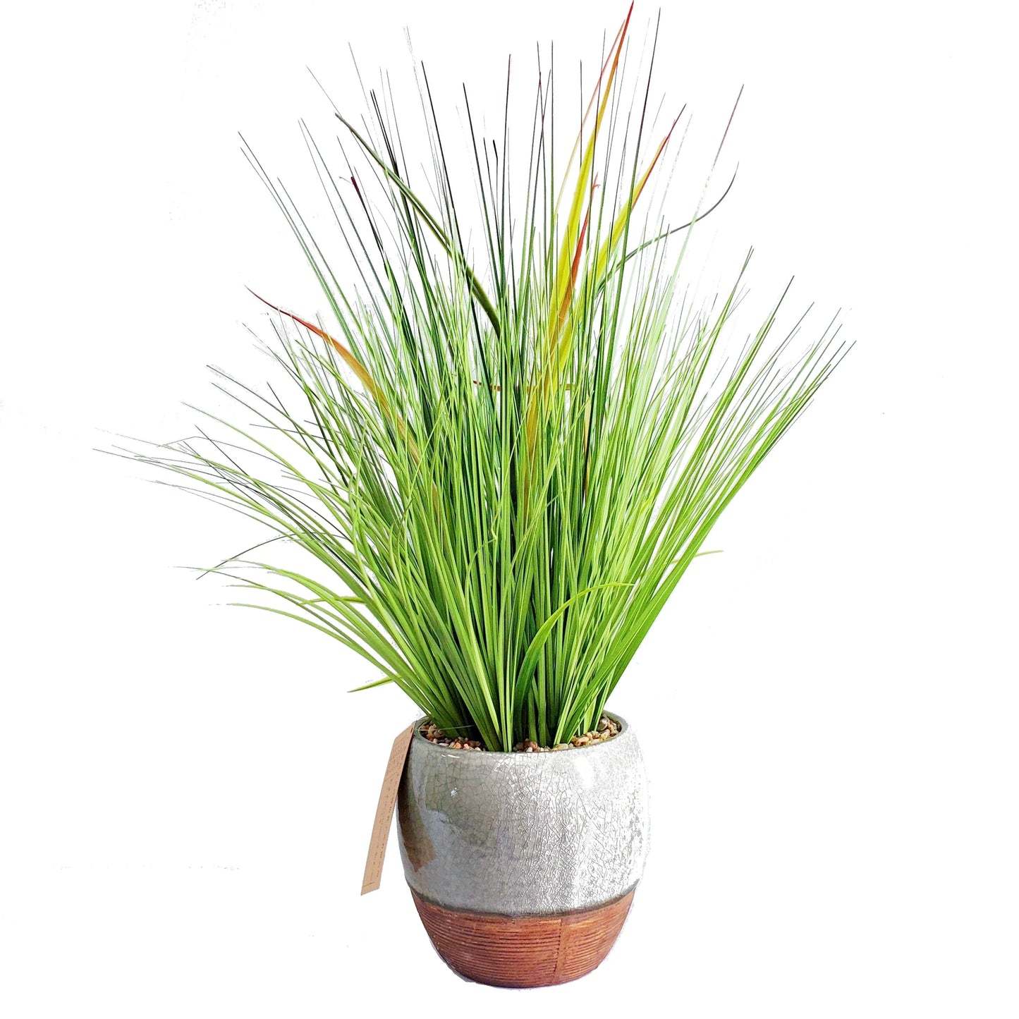 Artificial Potted Onion Grass in Pot Decorative Plastic Faux Greenery Plant for Kid's Room Decor Yooly Plant - YLS0023