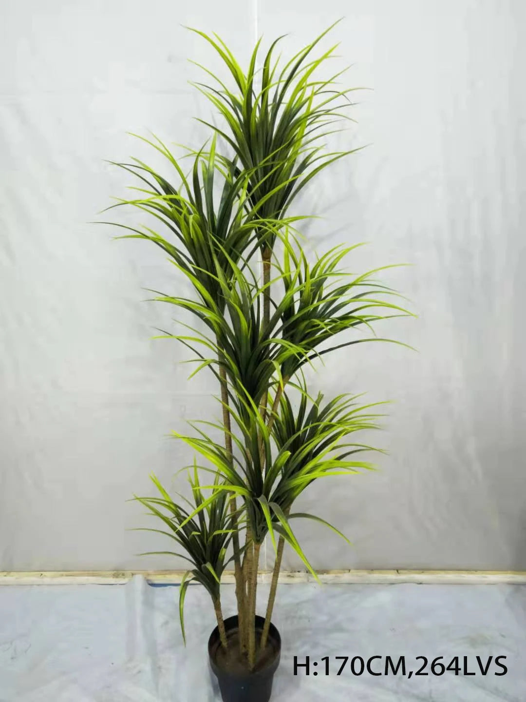 100cm High Simulation Artificial Dragon Blood Tree Potted Green Plant For Hotel Restaurant Bar Home Decoration Yooly Plants - YL3036