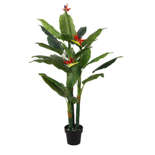 Factory Wholesale 150cm Height With 26pcs Leaves Artificial Bird Of Paradise Flower Plastic Plant Bonsai For Office Decoration Yooly Plants - YL07831