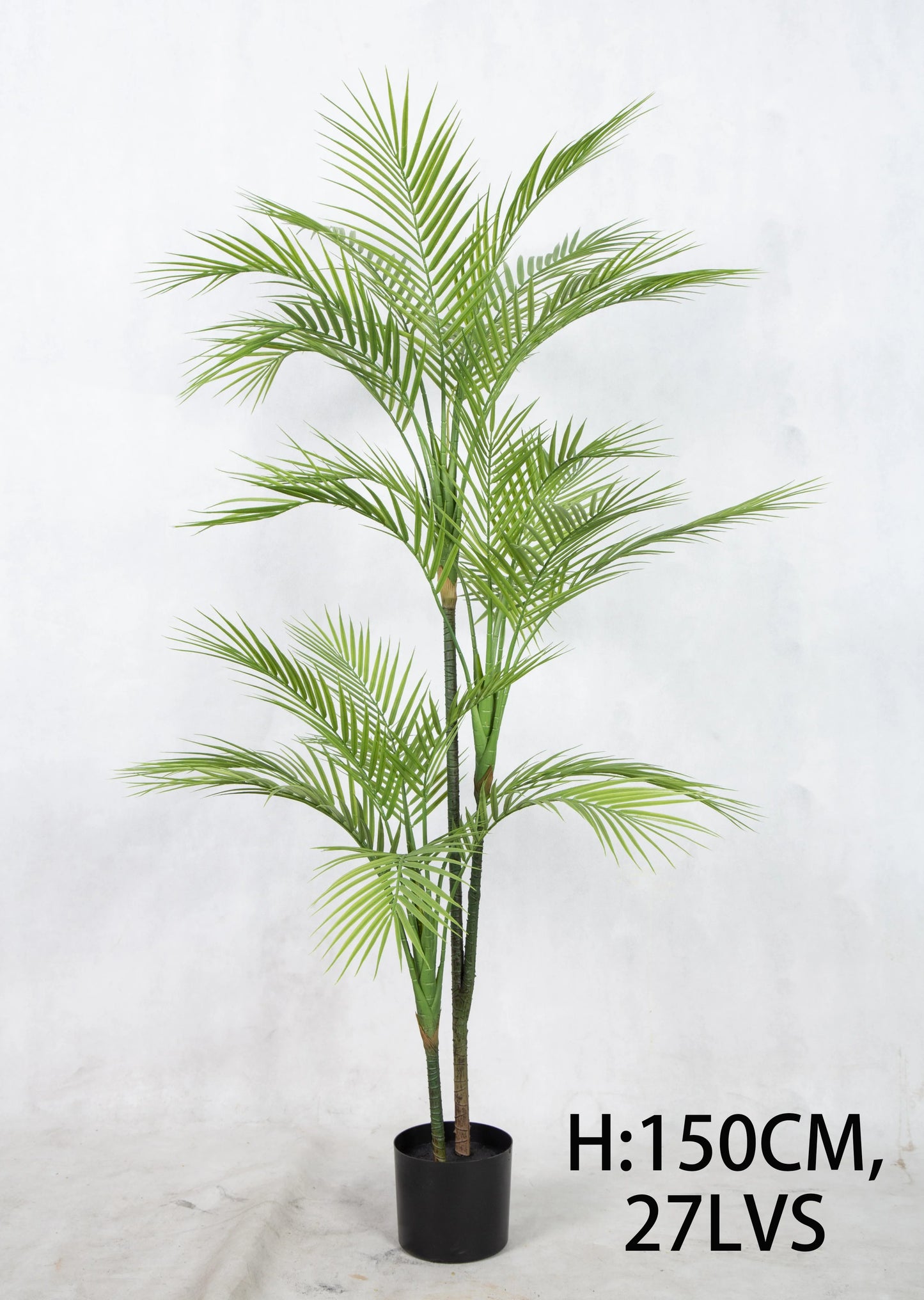 New Arrival 120cm 150cm 180cm High Quality Faux Potted Green Leaves Tropical Artificial Palm Tree For Living Room Art Decor Yooly Plants - YL0739