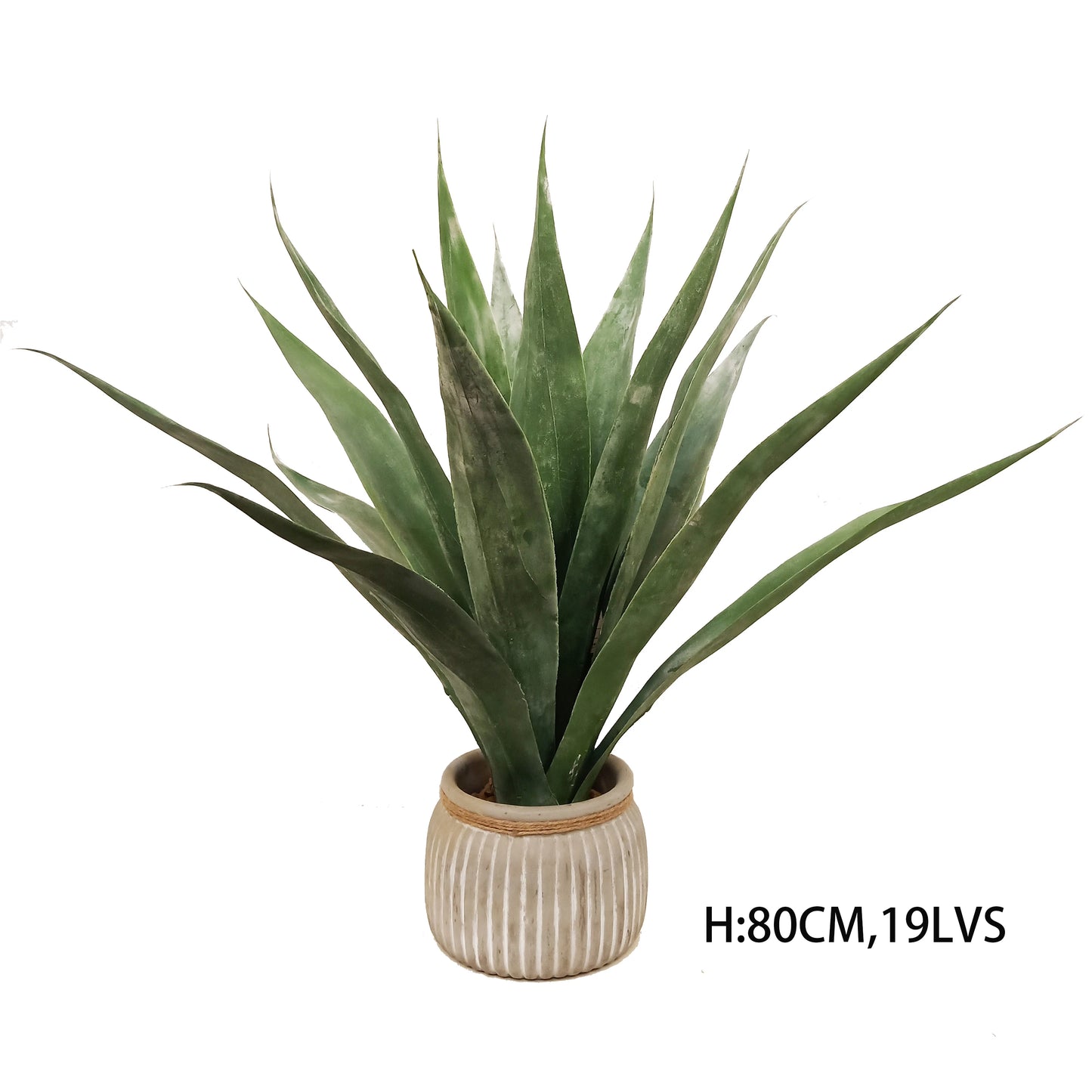 Outdoor 105CM 31 Leaves Faux Agave Sisalana Tropical Potted Bonsai Artificial Tree Fake Yucca Plants Decoration Yooly Plants - YL0312